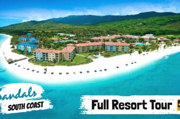 Sandals South Coast, Jamaica | Full Resort Walkthrough Tour & Review 4K | All Public Spaces! | 2021