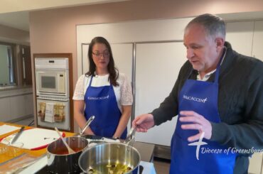 Cooking Arrabiatta Pasta with Monsignor Riffle