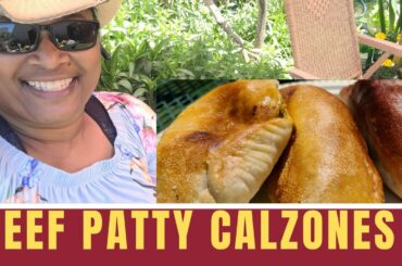 Beef Patty Calzone | Outside  Pizza Oven #beefpatty #calzone #jamaicanfood #italianfood #pizzadough