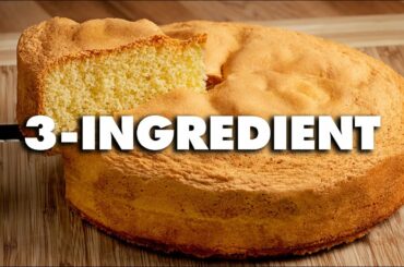 3 Ingredient Sponge Cake Recipe - Italian Sponge Cake