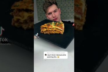 Lasagne by tiktoker Samseats | Famous Tiktok | Food Recipes Tiktok | Food Tiktok #Shorts