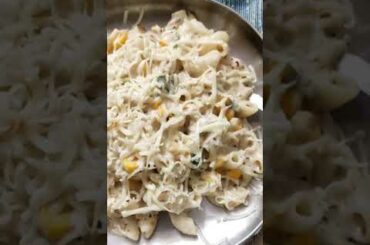 white sauce pasta in new style| #shorts #food #pasta #italianfood |Subscribe for more.