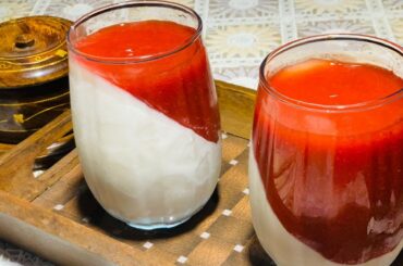 Strawberry Panna Cotta | Classic Panna Cotta Recipe | Italian Desert
