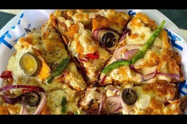 Nacho pizza - mexican and Italian infused pizza - food vlogger hemant saini