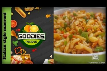 Italian style macroni by goodies recipes