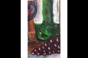 Painting on black canvas