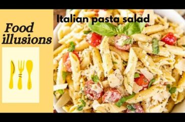 Fresh and healthy Italian pasta salad/ By Food illusions.