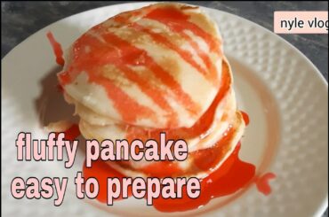 EASY TO PREPARE FLUFFY PANCAKE | WITH ITALIAN STRAWBERRY SYRUP