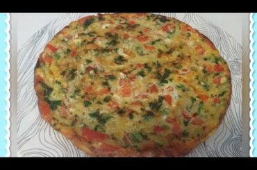 Potato and egg Omelette Recipe .Easiest Breakfast Recipe Vegetable Omelette Recipe.