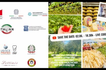 ShowcookingEVENT "True Italian Table" & "HEALTHCHEF" mit Graciela Cucchiara und Stefania Lettini