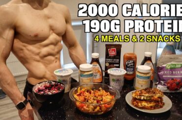 Full Day of Eating 2000 Calories | SUPER EASY High Protein Meals For Fat Loss...