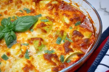 HOW TO MAKE ZUCCHINI RICOTTA ROLLS WITH MARINARA SAUCE