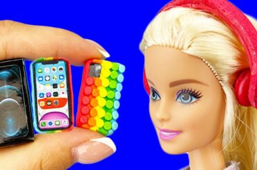 26 DIY Miniature Crafts for Dollhouse - Pop It Phone Case, Mini food, boots and more Barbie hacks