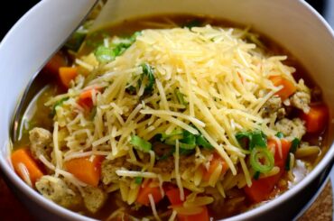 [Cooking Stream #34] Italian Chicken Sausage Orzo Soup