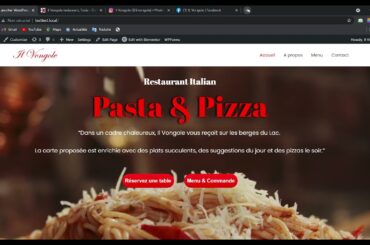Italian restaurant: "Food delivery and table reservation"