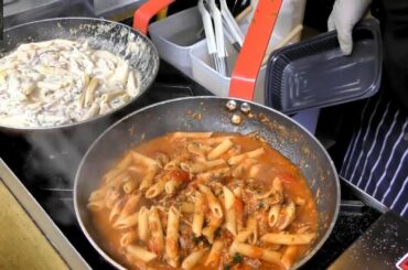 Great Italian Pasta Cooked and Tasted in Camden Town. Street Food of London || Foodies World ||