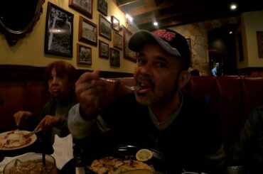 Eating Italian Food at Johnny Carino's in Pigeon Force, TN