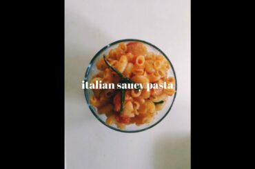 italian saucy pasta recipe in just a few minutes!