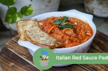 Italian Red Sauce Pasta | Italian Pasta Recipe | Alka De Rasoi