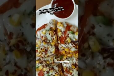 Pizza #homemadepizza #shorts #veggiedelightpizza #colorful #pizzasauce #withoutoven #italianfood