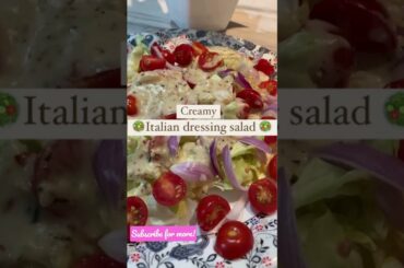 CREAMY ITALIAN SALAD DRESSING | SALAD RECIPES #76
