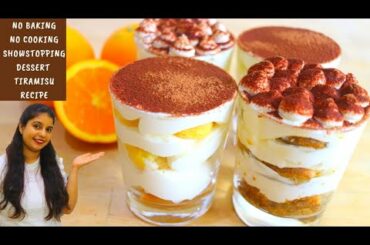 How to make TIRAMISU | NO Bake NO Cooking dessert recipe | Classic Italian dessert Tiramisu Recipe |