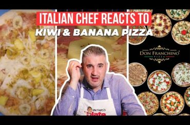 Italian Chef Reacts to KIWI & BANANA PIZZA from Sweden