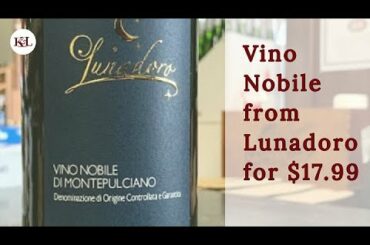Review of 2016 Lunadoro "Pagliareto" Vino Nobile di Montepulciano