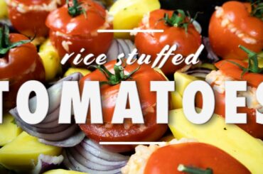 Best Recipe for Italian RICE STUFFED TOMATOES || Easy vegetarian recipe