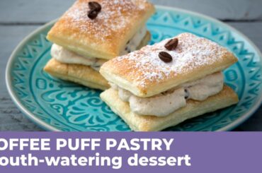 How to make an irresistible COFFEE PUFF PASTRY - Italian Original Recipe