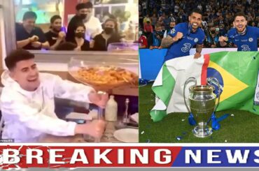 Jorginho being celebrated in restaurant for Champions League win just perfect