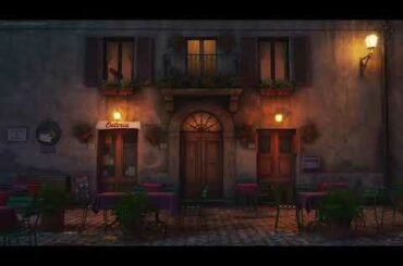 COZY ITALIAN CAFE AMBIENCE  Chatter, Wine Pouring, Music, Night Sounds