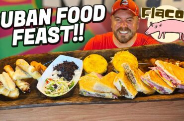 Flaco's Cuban Sandwich Food Challenge in Gainesville, Florida!!