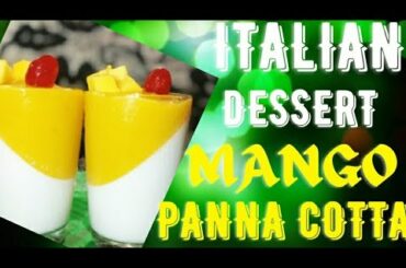 A COOKED CREAM RECIPE IN TAMIL ||AN ITALIAN DESSERT MANGO PANNA COTTA||MANGO DESSERT||