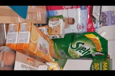 Grocery shopping in Italy  supermarket .weekly grocery shopping..