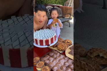 Hungry Toddler & Dad try all the best Italian desserts #shorts