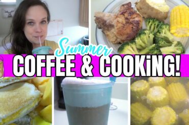 ITALIAN PORK CHOPS & ICED COCONUT LATTE | COFFEE & COOKING!