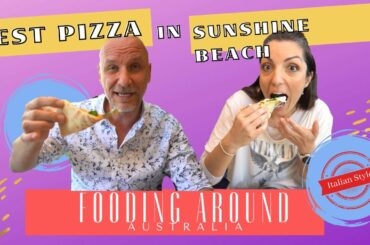 Eating pizza at CINQUE TERRE ITALIAN RESTAURANT in Sunshine Beach