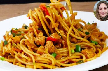 Spicy Chicken Spaghetti l Spaghetti Recipe l Chicken Recipes l Cooking with Benazir