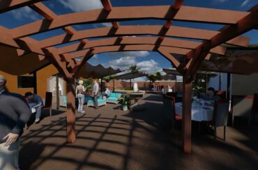 Moscato Restaurant Patio Area by AZ MediaOne Design