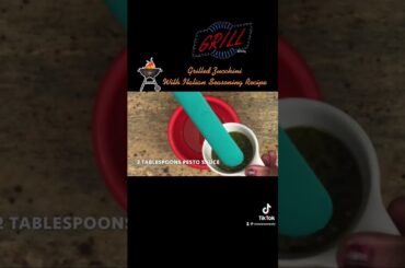 Grilled Zucchini with Italian Seasoning Recipe #grillrecipe