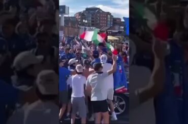 Italy fans in Woodbridge go NUTS after win vs Switzerland