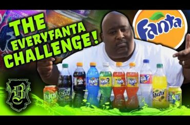 The "EveryFanta" Chug (10 Rare & Different Flavors) out the Huge Wine Glass!