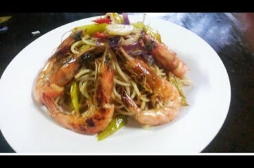 Spaghetti Gamberoni with Mango Puree