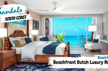 Dutch Beachfront Luxury Room DGB | Sandals South Coast, Jamaica | Full Walkthrough Tour & Review 4K