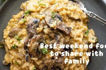 Risotto with mushrooms and italian sausage #italianfood #cooking #1