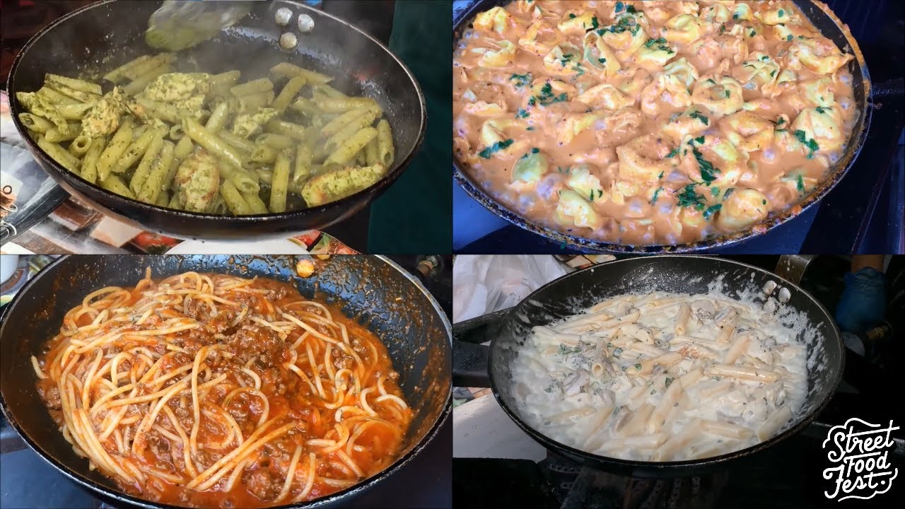 Italian Pasta – Spaghetti, Tortellini, Penne In 4 Different Sauces – London Street Food Italian Pasta - Spaghetti, Tortellini, Penne In 4 Different Sauces - London Street Food