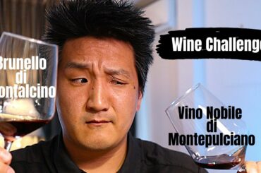 Brunello vs Vino Nobile | Tuscan Wine BLIND TASTING
