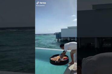 wow lunch in sea please subscribe