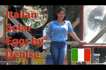 Portable Solar Stove, Denise 3 minute Italian Eggs with a parabolic mirror Rocket cooking